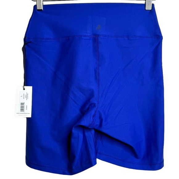 WeWoreWhat Sapphire Blue Bike Shorts Compression Stretchy 6" Inseam Large - Picture 2 of 16